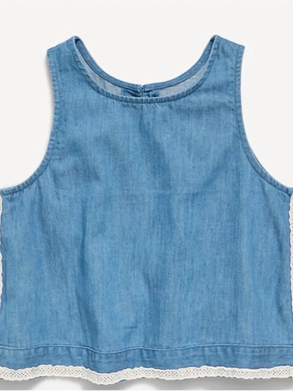 Old Navy Kids Blue Denim Tank Top - Brand 10/12
